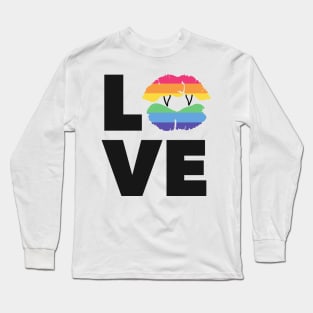 Love Pride Diversity Vampire Kiss Long Sleeve T-Shirt